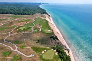 Arcadia Bluffs (Bluffs) 13th And 12th Back Aerial